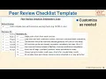L06 09 Peer Review Checklist Template