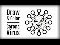 How to draw Corona Virus Drawing of Coronavirus How to draw coronavirus Coronavirus drawing