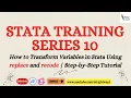 How to Transform Variables in Stata Using replace and recode Step-by-Step Tutorial