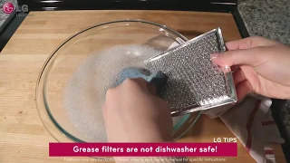 LG OTR Microwave - Cleaning the Grease Filters