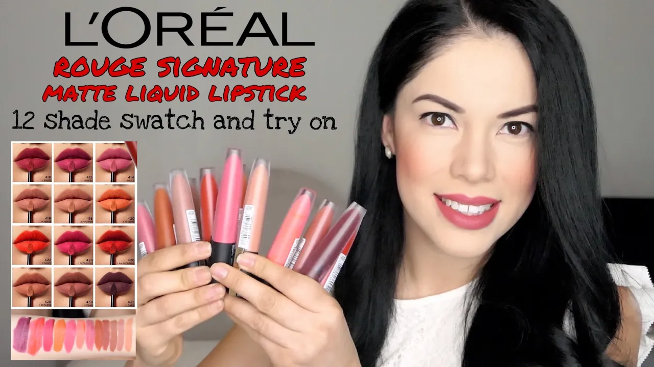 BEST NUDE LIP MATTE ! L’oreal Rouge Signature Wild Nudes (Review + Swatches) - Nurul Findayani. 