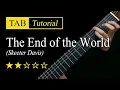 Download Lagu The End of the World - Fingerstyle Lesson + TAB