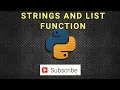 Python Training - Strings and List Function Craw Cyber Security