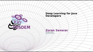Deep Learning for Java Developers Zoran Sevarac