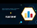 U Float or int Problem Solution Tutorial