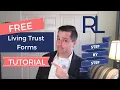 Free Living Trust Forms Tutorial