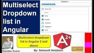 Multiselect Dropdown List in Angular 7 Multiselect Dropdown List in Angular 2 and above