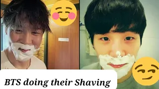 BTS Members Doing Their Shave So Cute And Jimin Being A Santa 