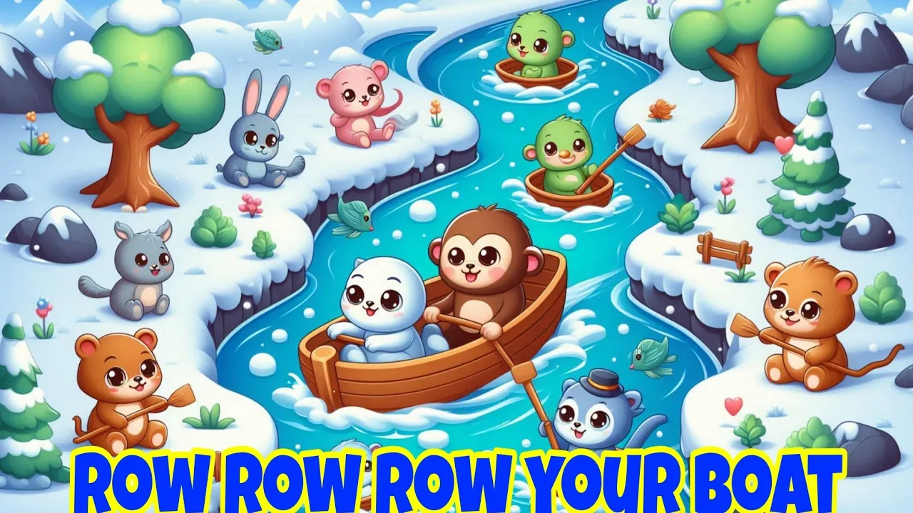 Row Row Row Your boat °^° NURSERY RHYMES °^° Kids Song ~ Super Simple Family  Song 🎵💯