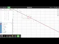 Finding linear models using Desmos com