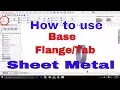 Base Command Sheet Metal Tutorial