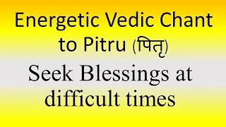 energetic vedic chant to pitrus to get blessings ghana patha yajur veda sri k suresh