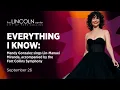 Everything I Know: Mandy Gonzalez sings Lin-Manuel Miranda
