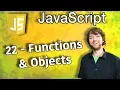 JavaScript Programming Tutorial 22 - Functions and Objects