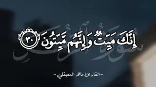 إنك ميت وإنهم ميتون   سورة الزمر   القارئ ماهر المعيقلي دندنها
