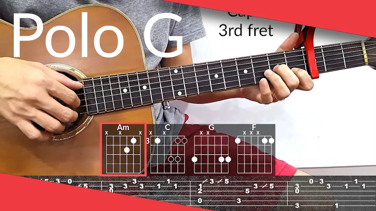 I Know (Polo G) Guitar Tutorial | Tab, Chords