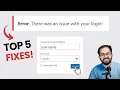Top 5 Fixes - WordPress Login Admin Not Working