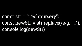 Javascript replace function with Regex expression Javascript Quiz - 3