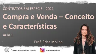 AULA 1 - COMPRA E VENDA - CONCEITO E CARACTERÍSTICAS