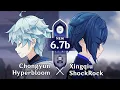 Chongyun Top - Xingqiu Bottom Spiral Abyss 6 7b Genshin Impact Luna VIII
