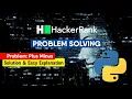 Plus Minus How to solve competitive questions on HackerRank Data Science Session With Sumit