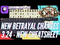 Path Of Exile - NEW Betrayal Cheat Sheet