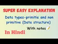 Data types - Primitive and Non-Primitive Data Structure