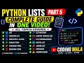 Python Lists Complete Tutorial Part 5 List Methods Slicing Looping Comprehension