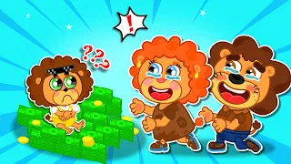 طفل غني ووالدان فقيران رسوم متحركة اطفال شبل الأسد 