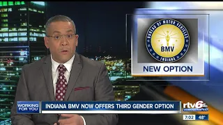 Indiana BMV now offers third gender option