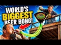 We Built the World s Biggest Beer Bong Off a Balcony