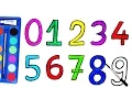 How to Draw Numbers 0 to 9 and coloring pages numbers Jelly toys