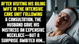 After visiting his ailing wife in the intensive care unit following a consultation, the husband gave
