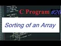 C Program Sorting of an Array