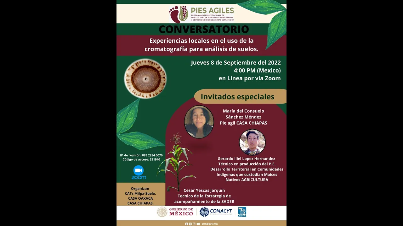 Sesión temática: Experiencias locales en el uso de la cromatografía para análisis de suelos