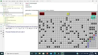 A Simple Minesweeper Matrix game using python AK