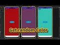 Android studio Generate a random color with java