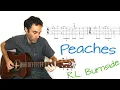 Lagu R.L. Burnside - Peaches - Guitar lesson / tutorial / cover with tablature