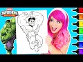 Coloring Hulk Smash Marvel Coloring Page Ohuhu Paint Markers