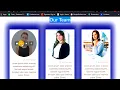 Creative Our Team Section Using HTML CSS CSS Glassmorphism Card Hover Effects