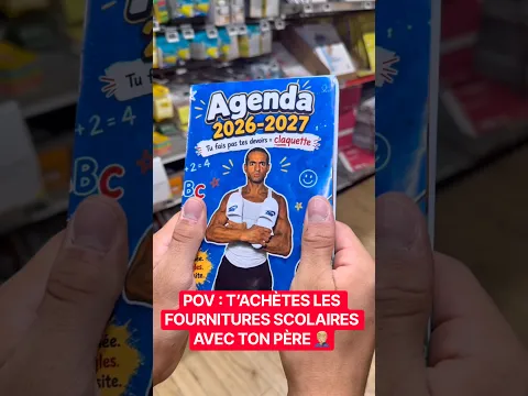 POV : T’ACHÈTES LES FOURNITURES SCOLAIRES AVEC TON PÈRE 🤦🏼‍♂️ #humour #papa #drôle #sketch #sœur
