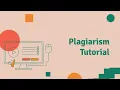 Plagiarism Tutorial