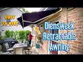 Diensweek Retractable Awning Demonstration - Amazon Special 12 x 8