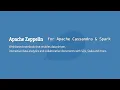 Apache Zeppelin for Apache Cassandra and Apache Spark