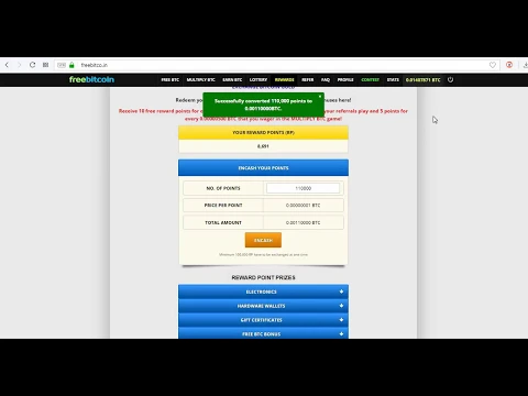 Download MP3 Freebitcoin - How change your reward points bonus to satoshi