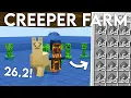 NEW UPDATED Minecraft Java 26 2 Creeper Farm Tutorial 6000 Gunpowder Per Hour Easy