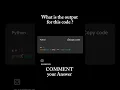 PYTHON Conditional statements