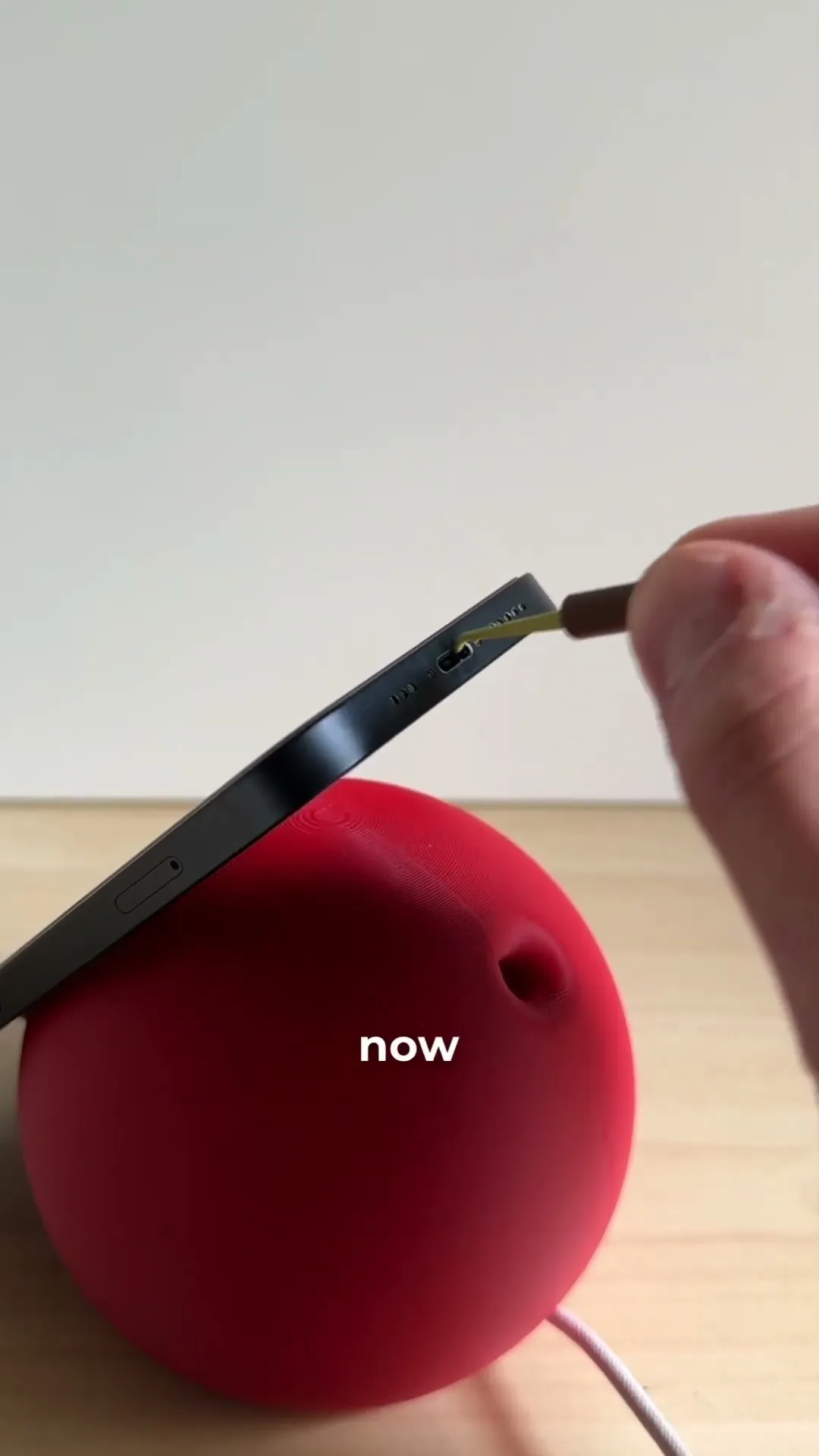 Tutti Frutti, Phone charger holder collection with port cleaning tool.