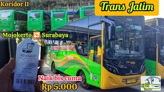 trans jatim mojokerto surabaya naik bis cuma rp5 000 