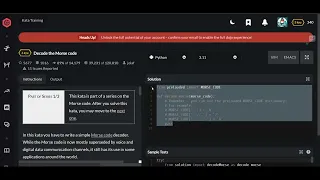 Codewars Decode the Morse code Python 6 kyu